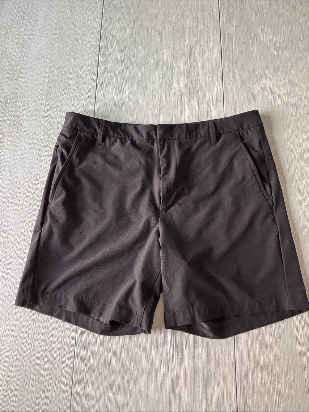 all in motion Men's Charcoal Flat-Front Active Shorts
